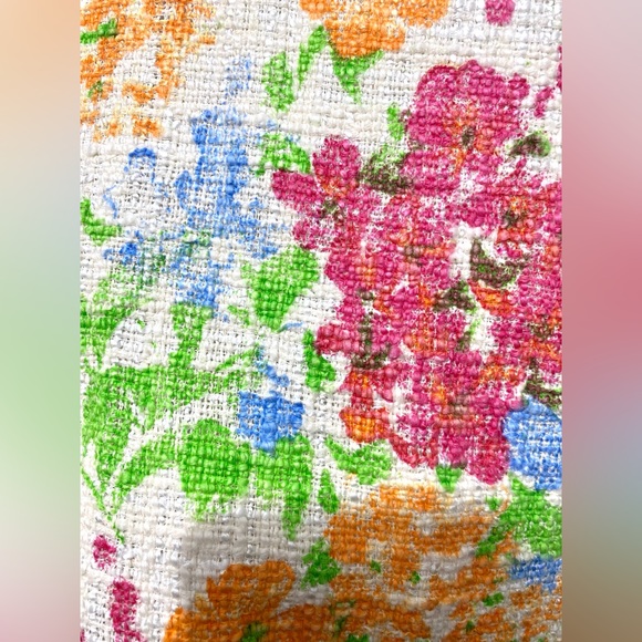 Size 12 ASOS Textured Woven Floral Mini Shift Dress with Flutter Sleeves - Picture 5 of 6